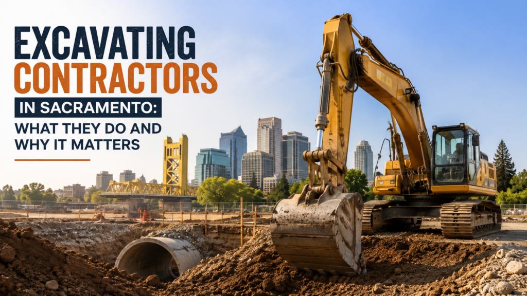 Excavating Contractors in Sacramento: What They Do and Why It Matters